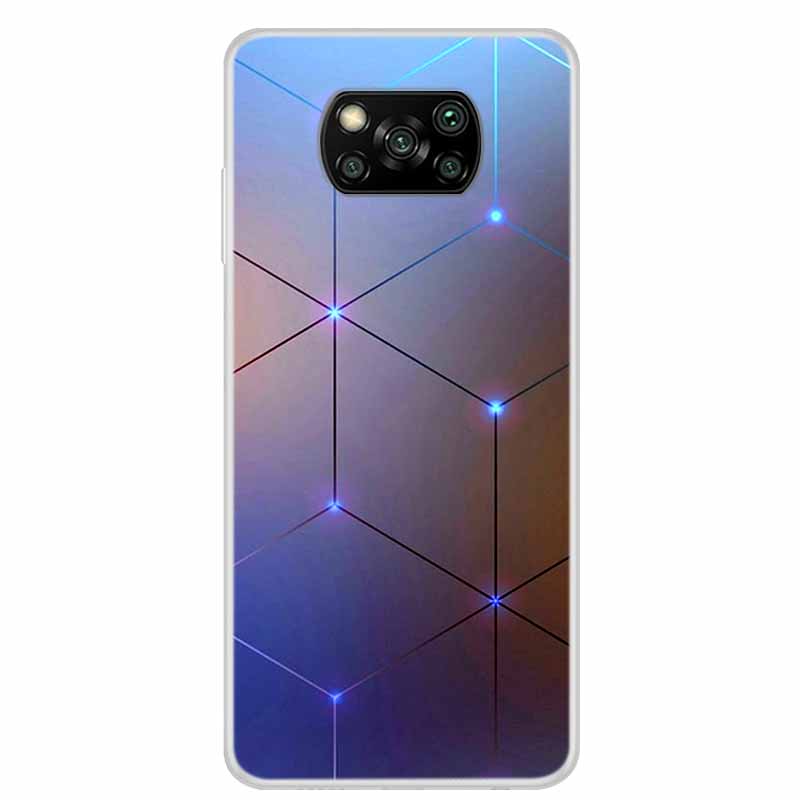 For Poco X3 Pro Case X3 NFC 6.67" Clear Marble Soft TPU Silicone Back Case for Xiaomi Poco X3 NFC Phone Covers Shockproof Fundas