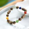 New Chinese Style Agarwood, Hetian Jade, Red Agate, Amber, Lapis Lazuli Multi-Gemstone Bracelet (Oil-Free)