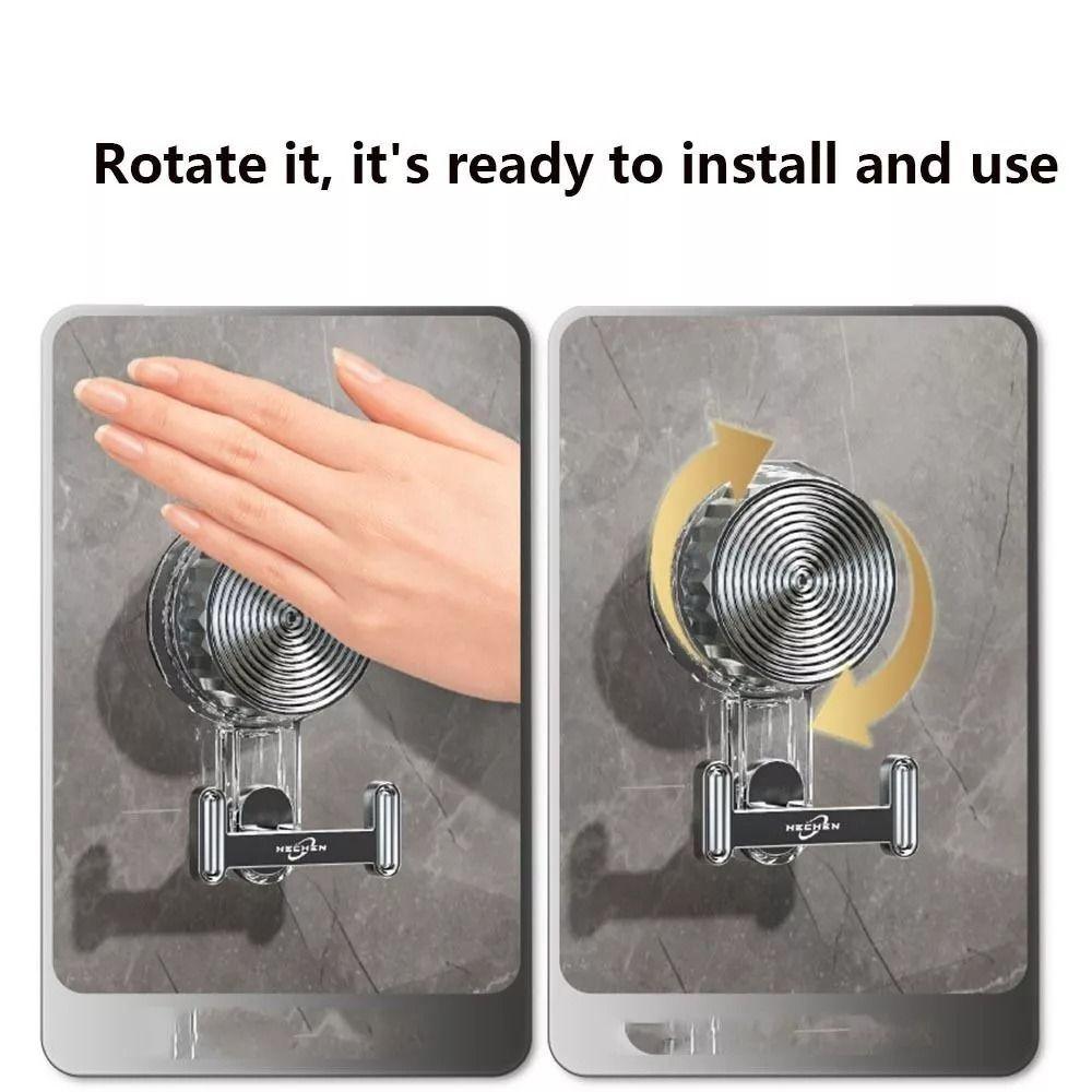 No Punching Traceless Suction Cup Hook Waterproof Wall Hook Behind Door New Rotary Sucker Hook