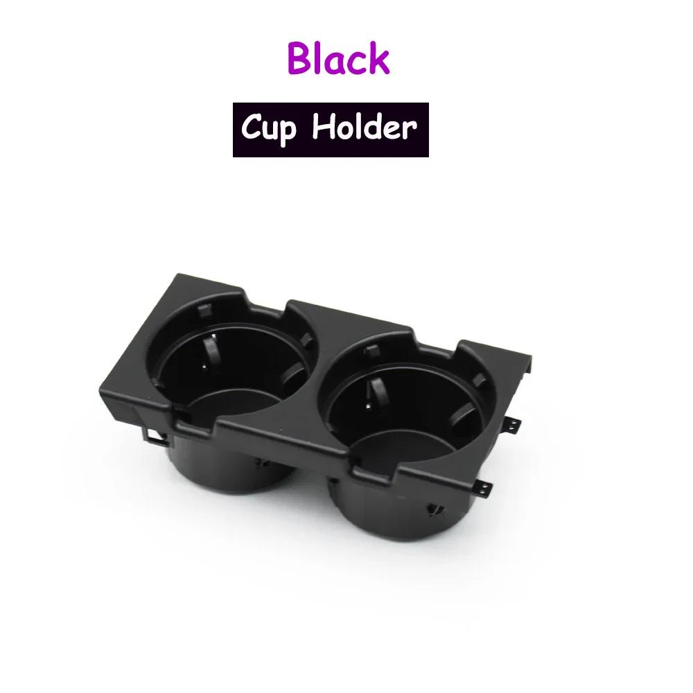 LHDRHD Car Black Beige Center Console Water Cup Holder Beverage Bottle Holder Coin Tray For Bmw 3 Series E46 320i 1998-2006