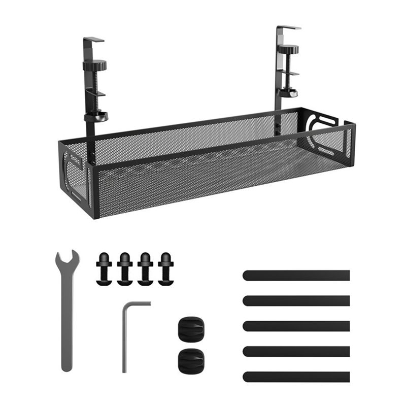 AEE2-Cable Management Under Desk, Under Desk Cable Management Tray, Desk Cable Organizer,Cable Management Box,Cord Organizer