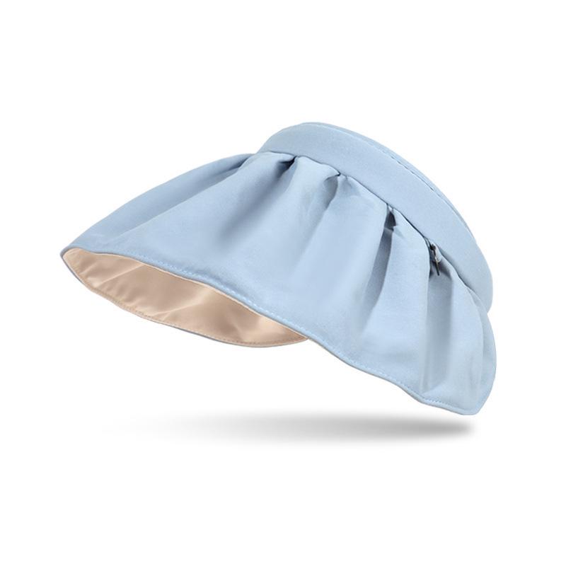 Women's Korean Style Rollable Sun Protection Headband Hat - Casual & Open Top