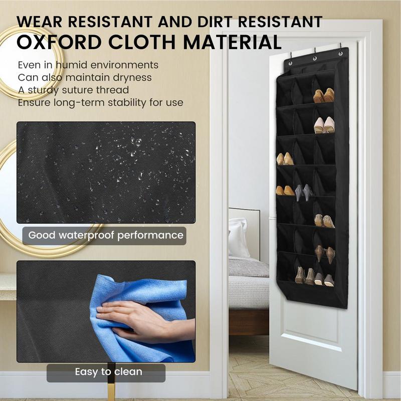 24-grid wall shoe storage rack door shoe storage rack closet door storage rack boot storage rack for home shoe storage