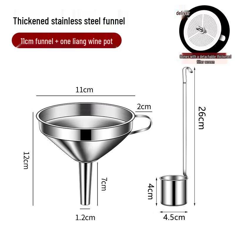 Food Grade Stainless Steel Kitchen Funnel