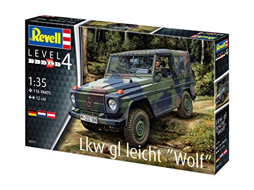 German Revell 1/35 Scale German Army LKW Light Vehicle Wolf Plastic Model 03277