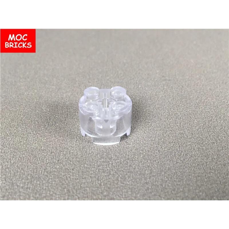 50pcs/lot MOC Bricks Transparent Clear Plate Block 1x1 1x2 1x4 1x6 02426 4070 Educational Building Blocks Kids Toys