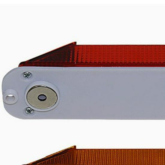 Solar LED Traffic Warning Strobe Light for Nighttime Contours and Barriers