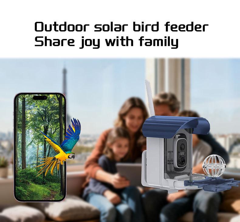 Solar-Powered Hummingbird Feeder with Camera & Remote Control