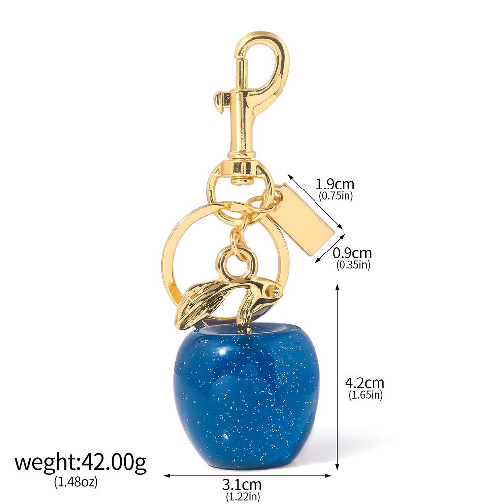 Fashion Delicious Red Cherry Keychain Summer Fruits Cherries Pendant Keyring For Women Men Jewelry Bag Key Accessories Gift