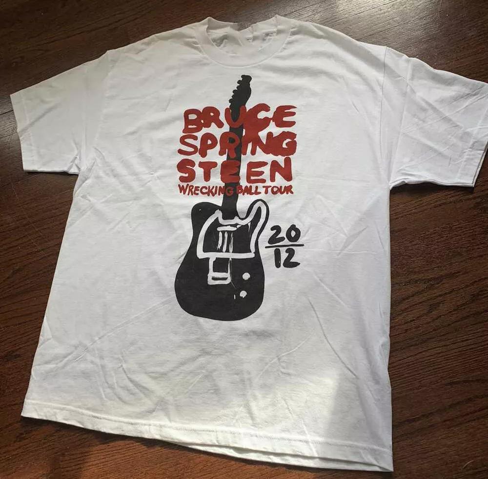 

2012 Bruce Springsteen Tour T-shirt For men Women All Size S-234XL American Hip Hop Rock Short Sleeve Men Women Street S