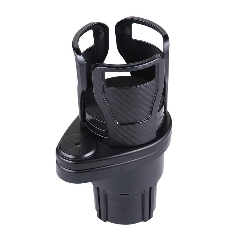 Car Cup Holder 2 in 1 Vehicle-mounted Slip-proof Car Cup Holder 360 Degree Rotating Multifunctional Dual Houder Auto Accessory