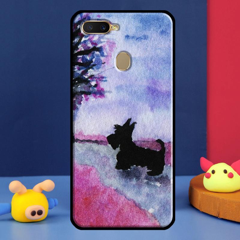 Westie Scottie Scottish Terrier Case For Oppo A16 A76 A96 A58 A78 A98 A5 A9 A91 A15 A17 A77 A52 A72 A74 A94 A54S A57S Cover