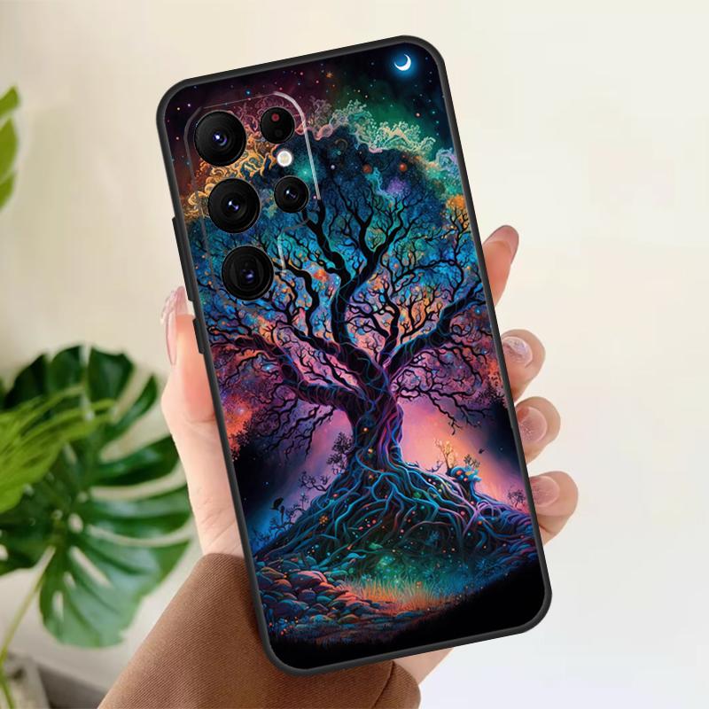 

Tree of Life Space Galaxy Stars Soft Case For Samsung Galaxy S25 S21 S22 S23 S24 Ultra S9 S10 Plus S20 FE S24 FE Phone Cover Galaxy S21Ultra