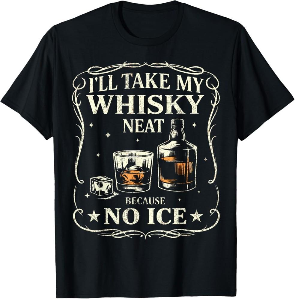 I Drink My Whisky Neat No ICE Abolish Ice Protest Funny T-Shirt XXXL