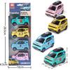 4/6Pcs Pull Back Engineering Vehicle Boys Toys Kids Toy Car Inertia Sanitation Truck Models For Children Ideal Gifts