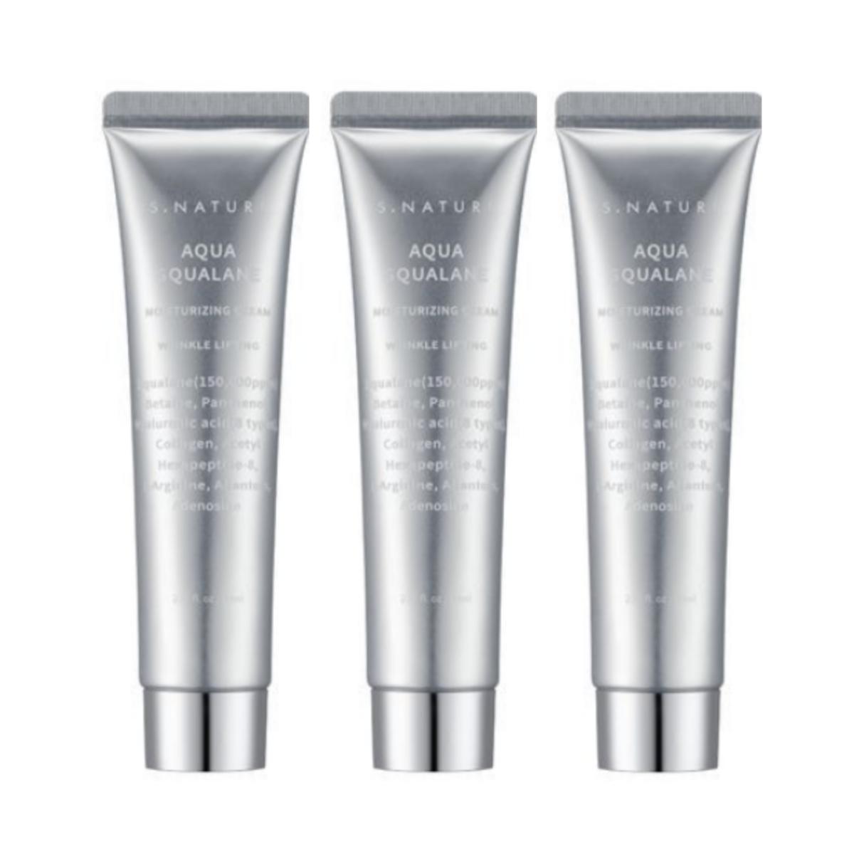 

S.NATURE Увлажняющий крем для лица Aqua Squalane 60 мл 60ml X 3PCS