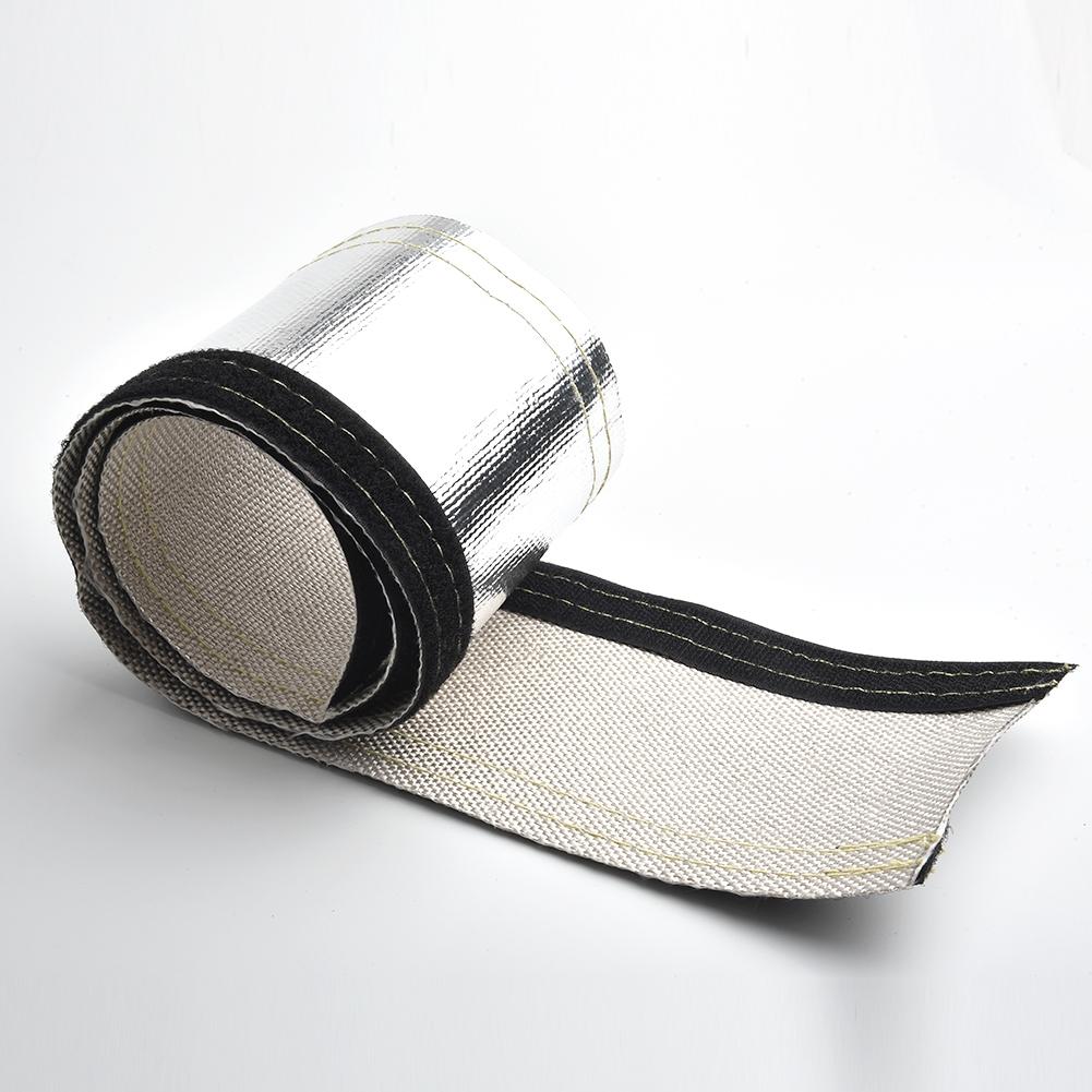 Insulated Hose Cover Wrap Wire Tubing Replacement Black+Silver Practical