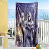 Gothic Style Beach Towel Quick-Dry Soft Microfiber Comfortable Lightweight Suitable for Swimming, Gym, Camping, Yoga Vacation