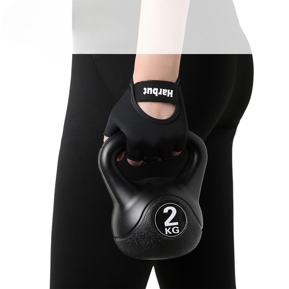 Fitness Gloves for Men and Women Outdoor Sports Anti Slip Palm Pad Thickened Breathable Wear Resistant Anti Cocoon Riding Half Finger Gloves