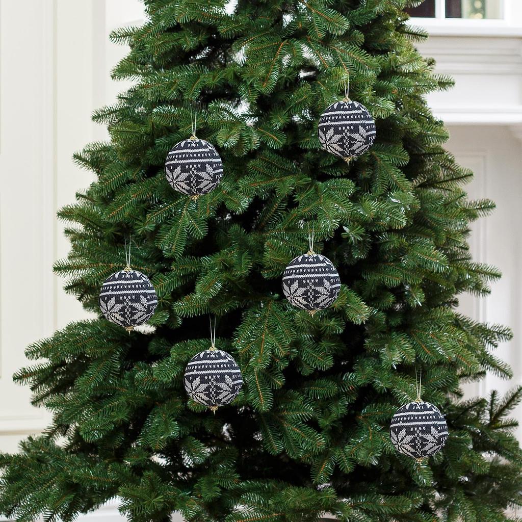 6 kusů Vánoční baňky ozdoby Strom závěsné dekorace Přívěsky s přívěsky na Vánoce