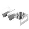 Stainless Steel Taco Holder Pancake Stand Rack with Sauce Cup Home Kitchen Restaurant Buffet Tools