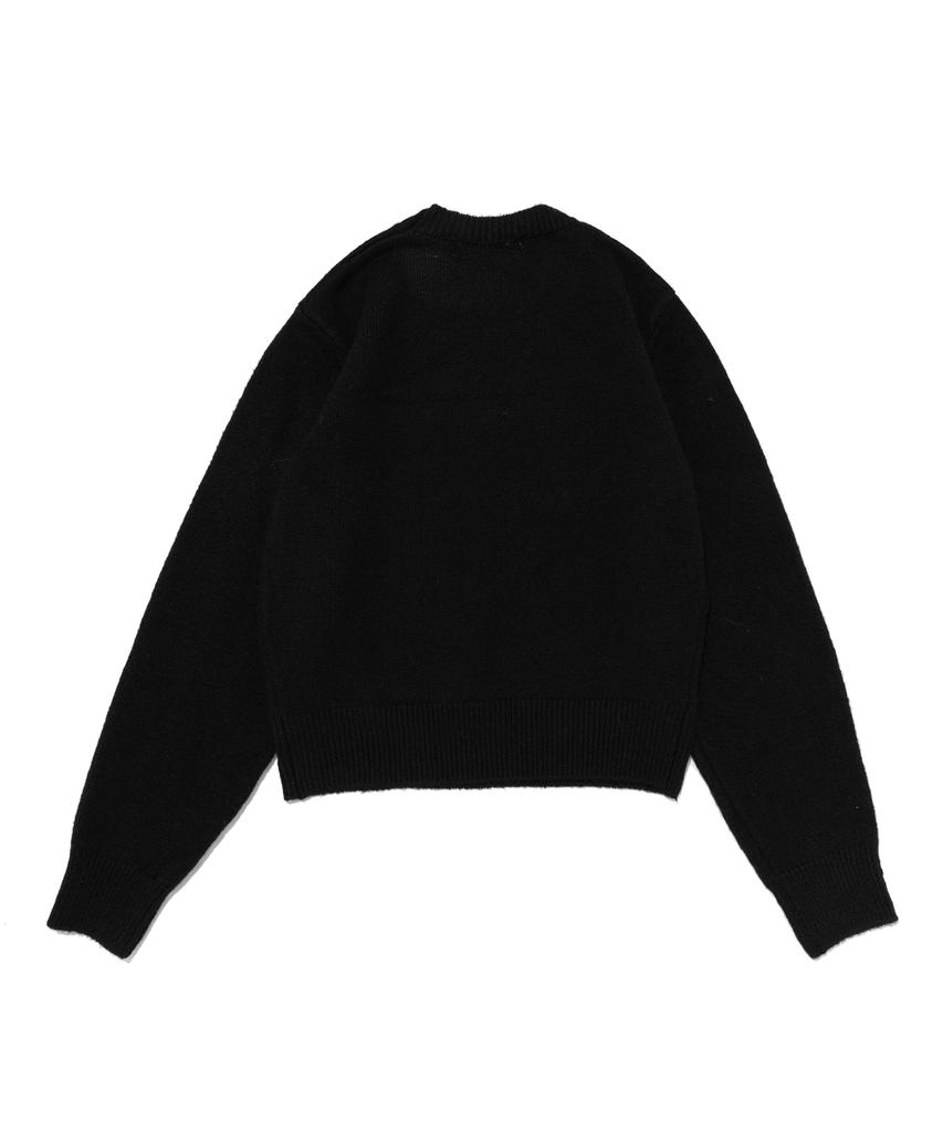 CARGOBROS FOR WOMAN Soft Basic Round Knit (Black)