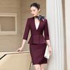 Women's 3/4 Sleeve Three-Piece Professional Suit