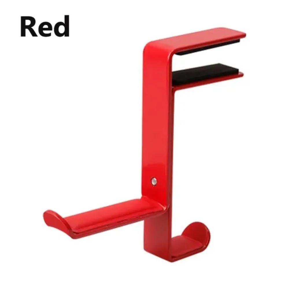 

1 Pc Universal Gaming Headphone Stand Bracket Office Headset Storage Clip-on Hanging Rack(Not Including Headset) красный