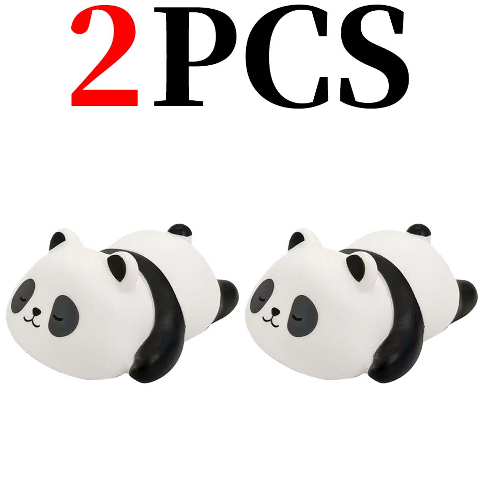 Yeni Panda LED Gece Lambası Oturma Odası Sevimli Panda Plastik Lamba Yatak Başucu Dekorasyonu Yaratıcı Çocuk Gece Lambası Doğum Günü Hediyesi Dekorasyon