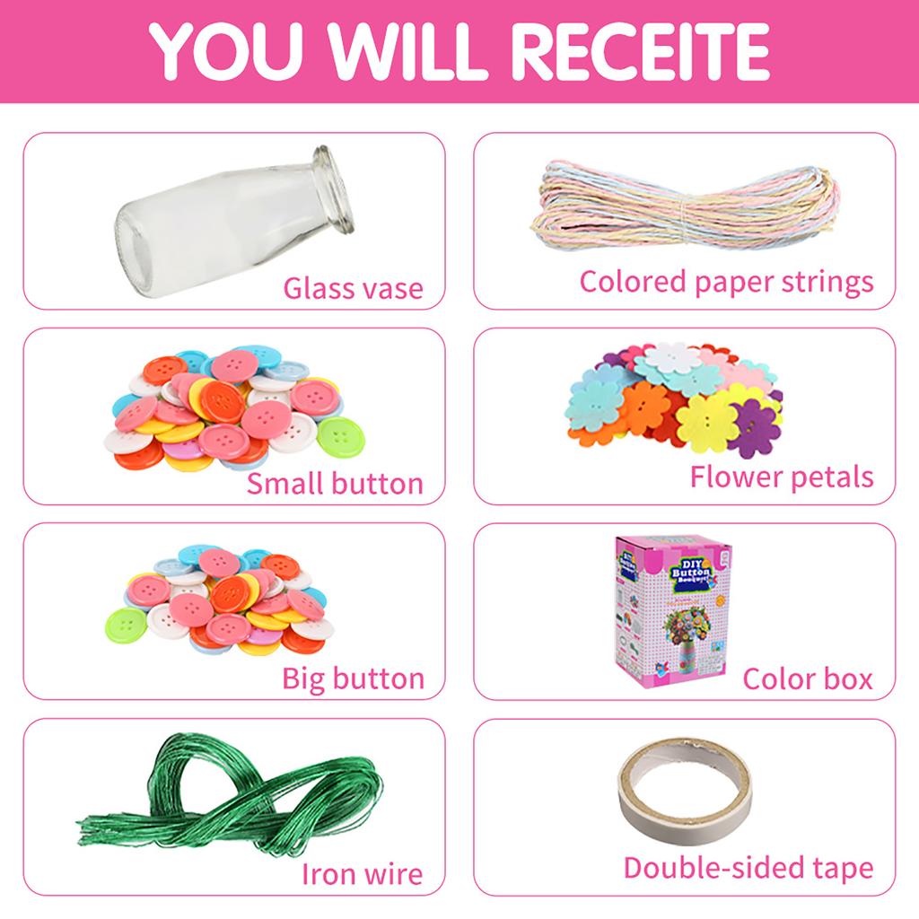 Children'S Puzzle Handmade Diy Material Pack Homemade Bouquet