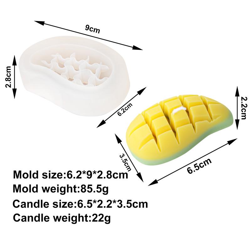 3D Grote Rode Granaatappel Kaarsvorm Siliconen Ananas Ananas Zeep Was Maken Emulatie Guave Fruit Mango Epoxy Hars Huisdecoratie