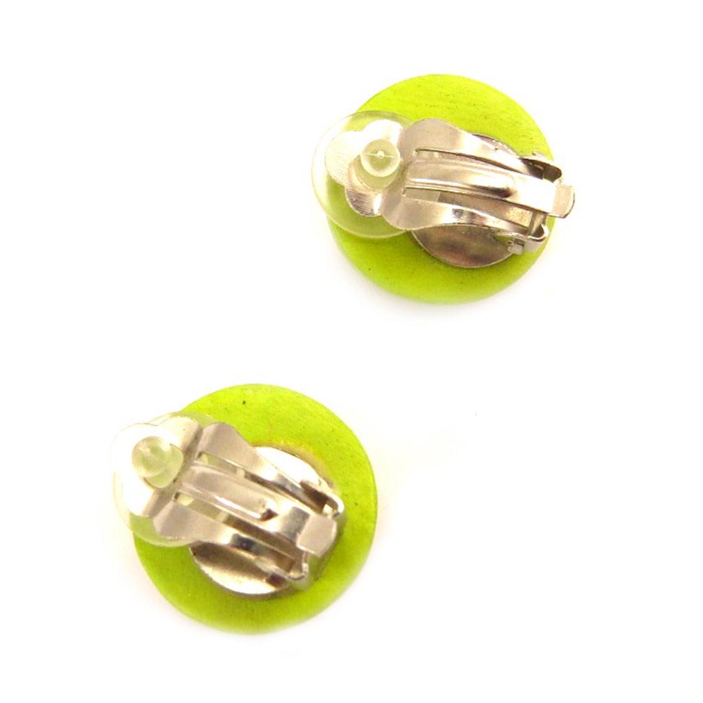 Les Trésors De Lily [L5175] - Clips 'Amazonia' grünes Holz (2 cm)