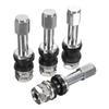 Black 4PCS Bikes Motorcycles Tubeless Car Wheel Bolt-in Valves Dust Caps Tire Valve Stems TR48E