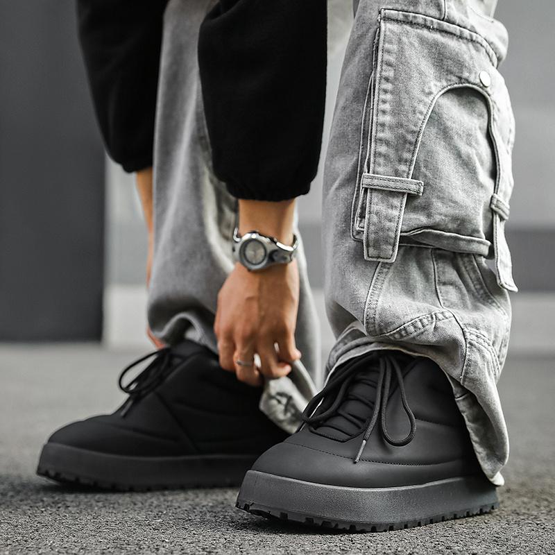 Streetwear Mode Casual Sneakers Herr Gul Höja Platåskor Herr Lyx Herr Skateboard Sneakers Designer Brödskor