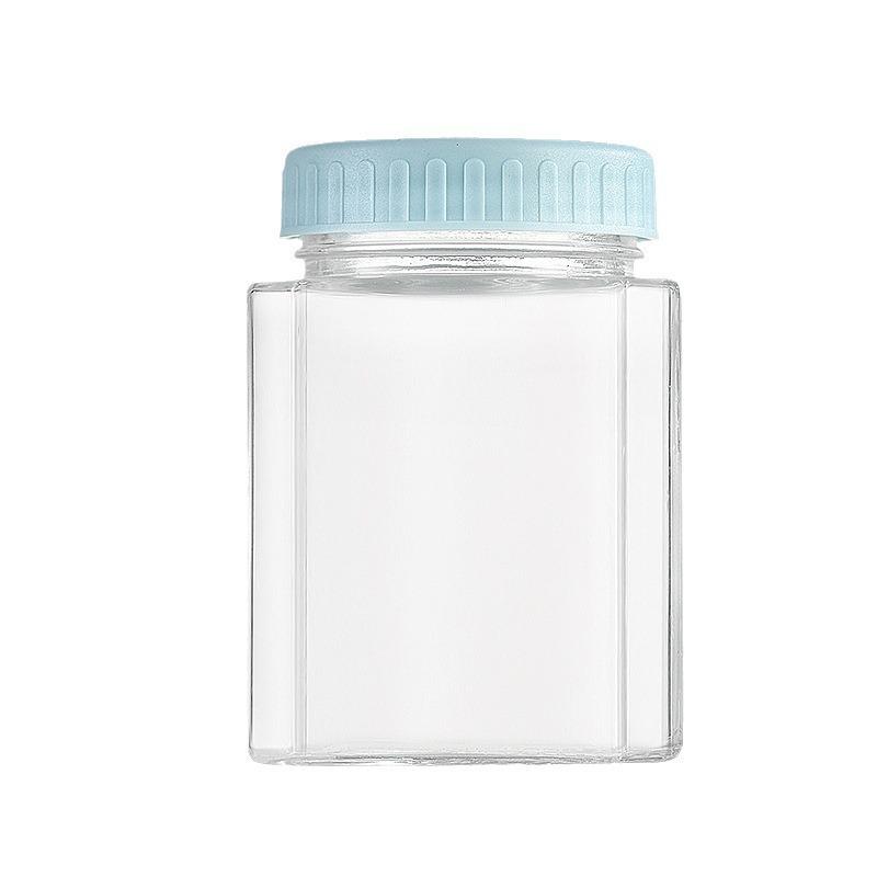 Macaron Series Transparent Sealed Glass Storage Jar for Dried Fruit, Tea, and Candy - Moisture-Proof Kitchen Container