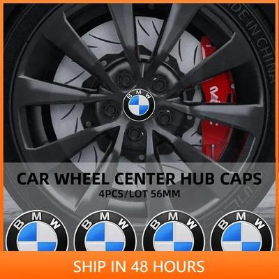-4pcs 56/65mm Car Wheel Center Hub Cap Stickers Styling For BMW M Performance E36 E46 E60 E90 E91 E92 E93 F30 F20 M3 Accessories