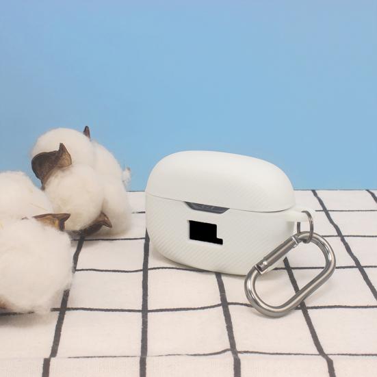 Pouzdro na sluchátka odolné proti nárazům se závěsným háčkem 360stupňový ochranný silikonový kryt sluchátek pro JBLVibe Beam