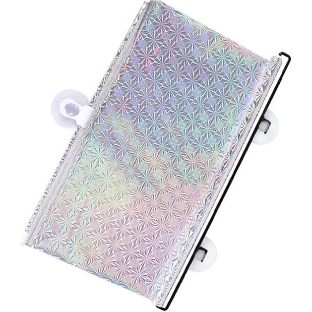 Akozon Car Sunshade, Retractable Windshield Protection Sun Automatic Block Visor Shade for Car (68x125cm(Black)) 50*125cm(Silver)