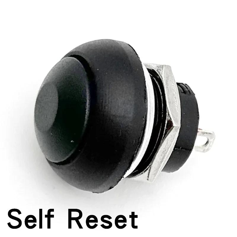 5/20/100Pcs Pbs-33B 12Mm Self-Reset On-Off Self-Locking Push Button Switch 2Pin Mini Momentary Round Switch