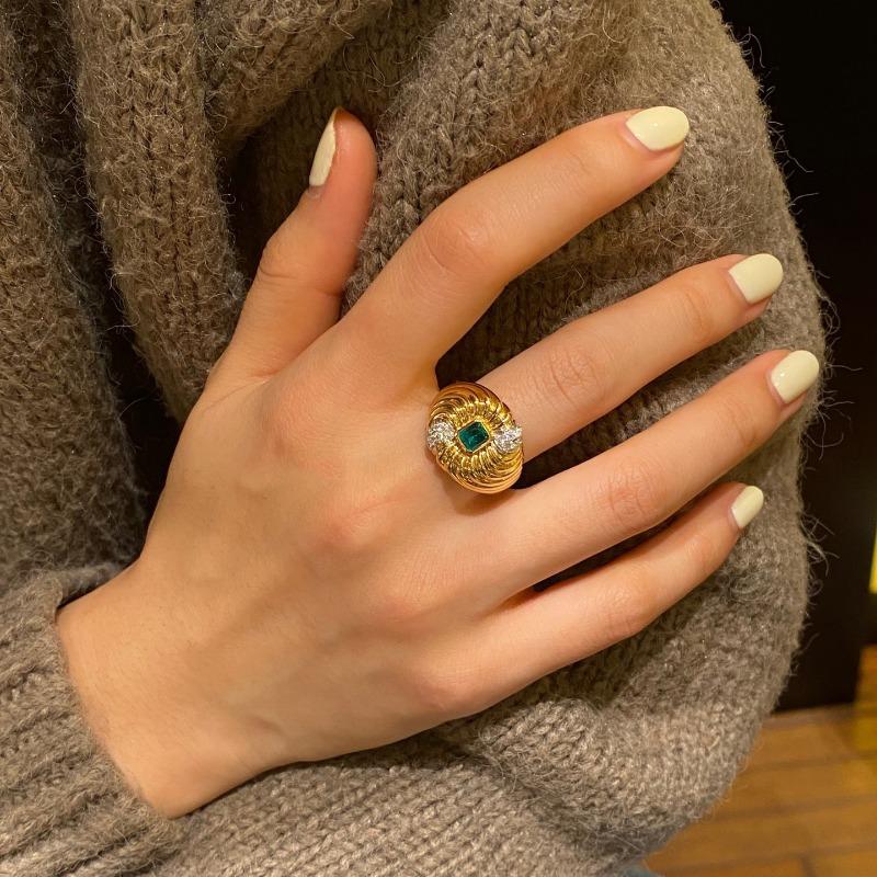 Sace Gems Classic Copper Alloy Zircon Ring Ladies Jewelry Wedding Promise Party Gift