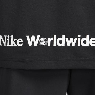 T Shirts Men's Black Crew Neck Moderate Straight Fit DV9843-010