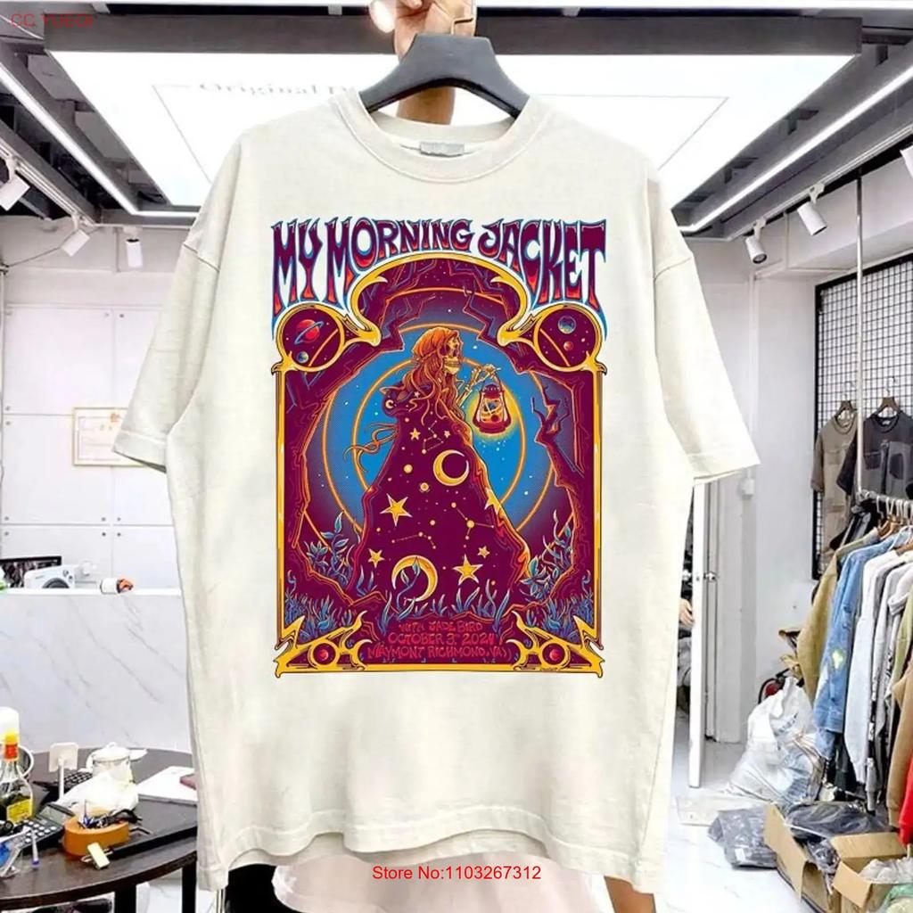 Remake My Morning Jacket Memorabilia White Short Sleeve T Shirt Nh20441 Vintage Top For Everyday Wear Designer Clothes