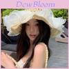 Sun Protection Sunhat For Women Foldable Korean Style Breathable Wide Brim Summer Hat