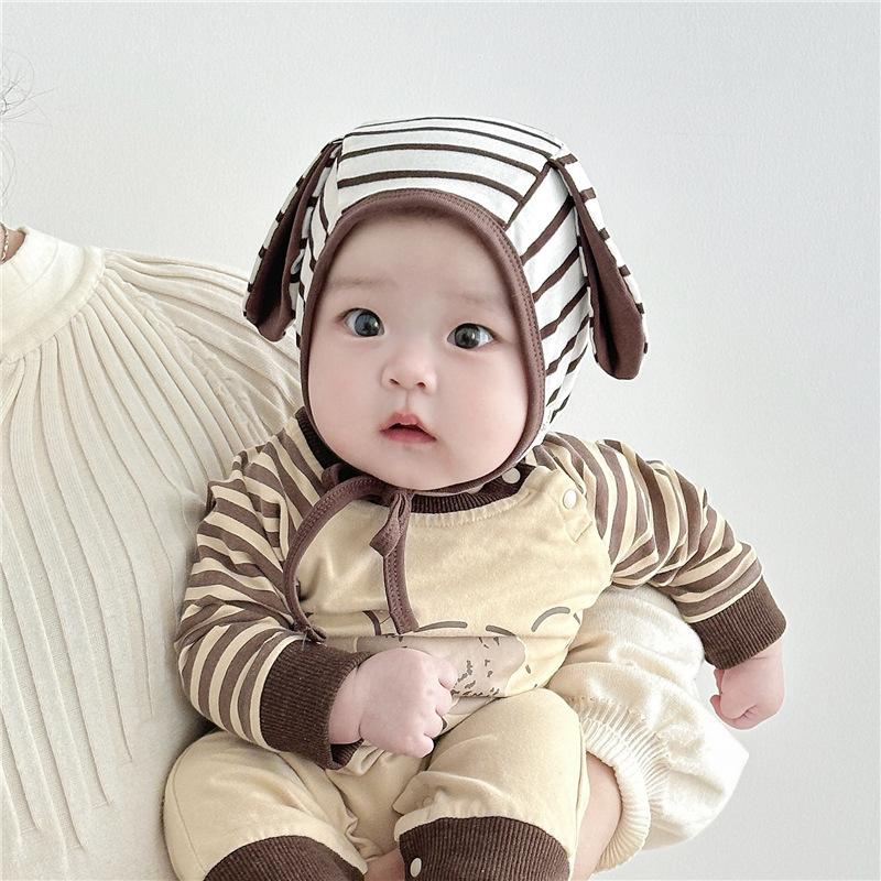 Infant and Toddler Hat Spring and Autumn Thin Cute Kiln Door Court Hat Men and Women Baby Little Month Old Newborn Baotou Hat