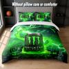 Set Biancheria da Letto Design Monster Energy 1 Copripiumino + 2 Federe Morbido Traspirante Biancheria da Letto per la Casa