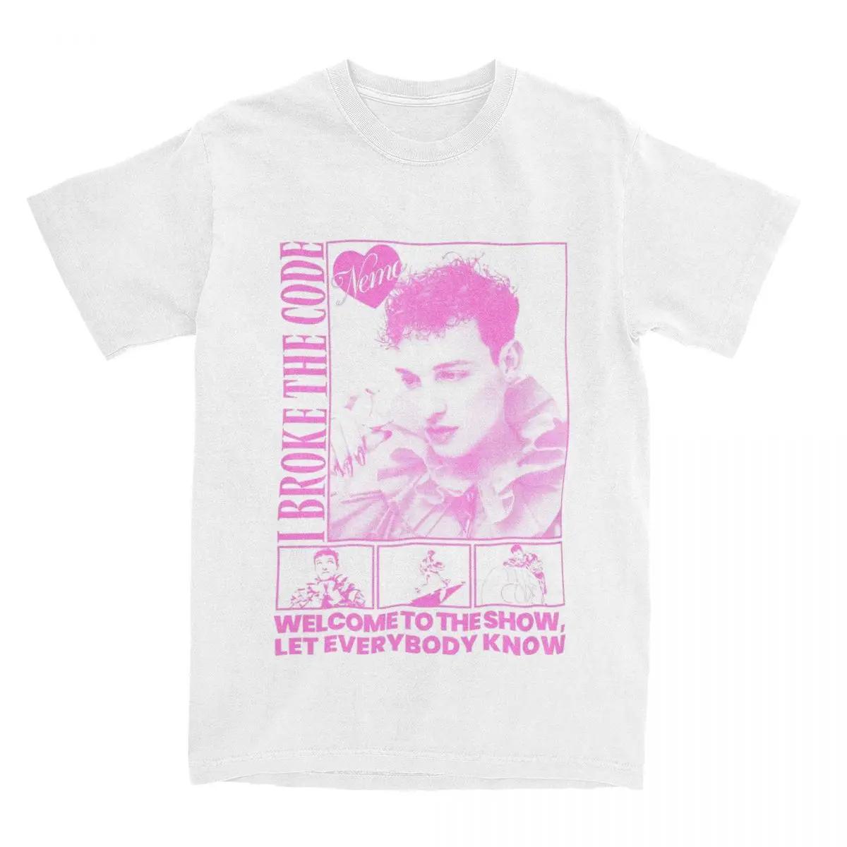 

Летняя футболка Nemo The Code Наряды Мужская Женская Удивительная футболка Евровидение 2024 Швейцария XXXXXL белый