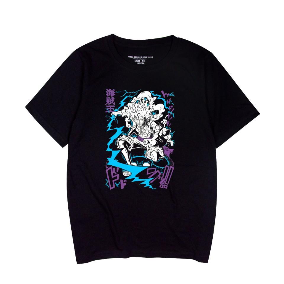 

Summer Women Men s Short Sleeve Tshirt ONE PIECE Anime Fitness Clothing New Men Tee Shirt Cosplay T-Shirt XS чёрный