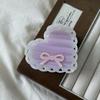 Korean Style Heart Shark Clip Elegant Bow Hair Claw Hair Accessories Acetic Acid Hair Claw  Party