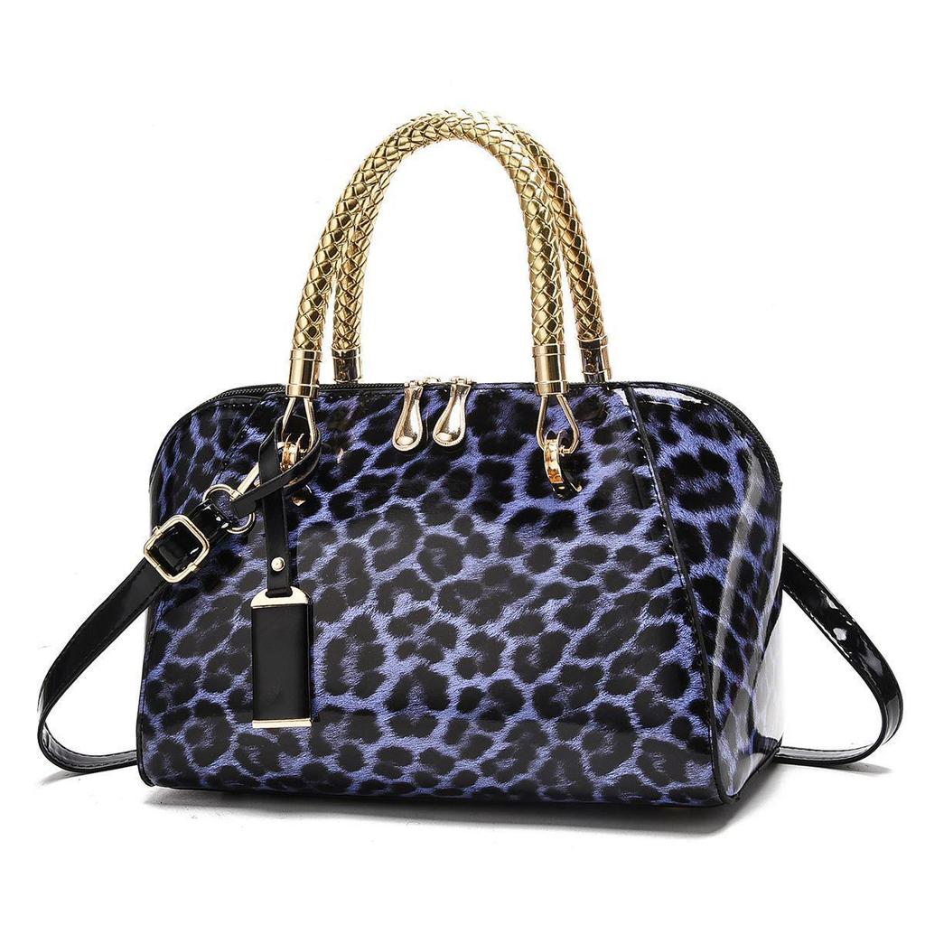 2025 Leopard Print Versatile Handbag: White & Khaki Crossbody Shoulder Bag for Women