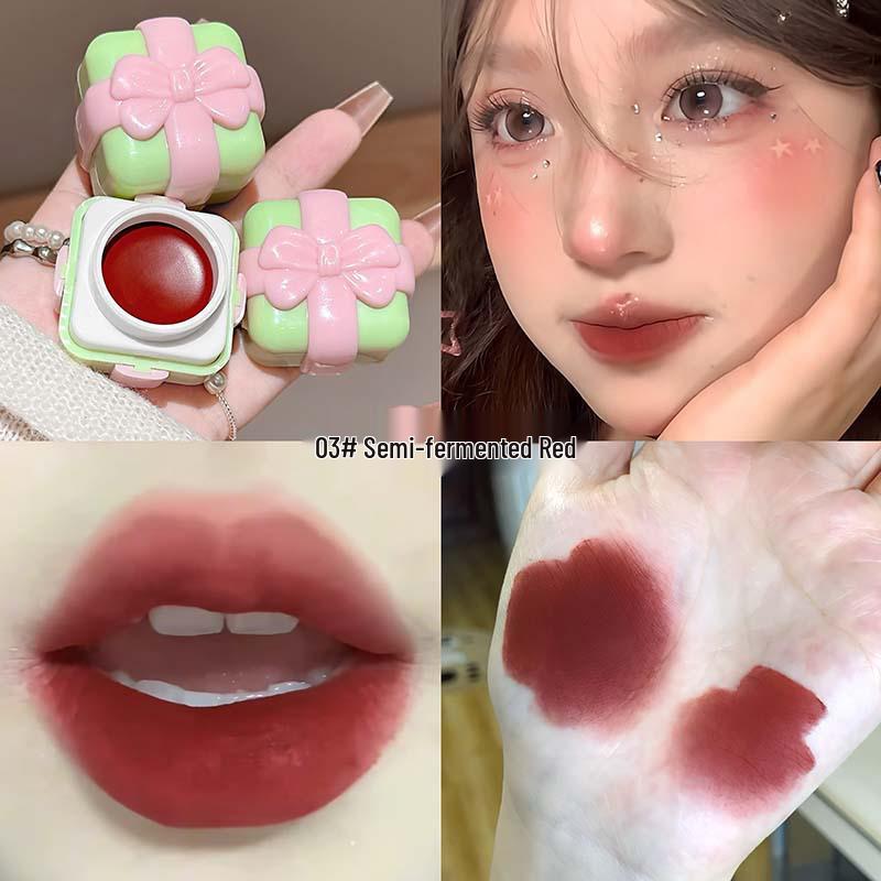 CAPPUVINI Multi-use Matte Cream for Lips & Cheeks - Long-lasting Silky Blush & Lipstick
